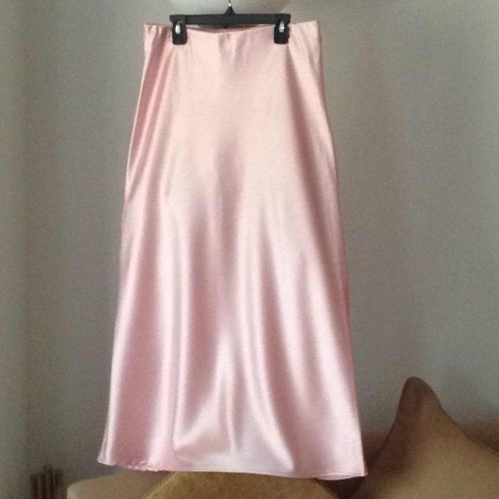🍃🌸 'If She Loves' - Satiny Soft Pink Maxi Skirt
